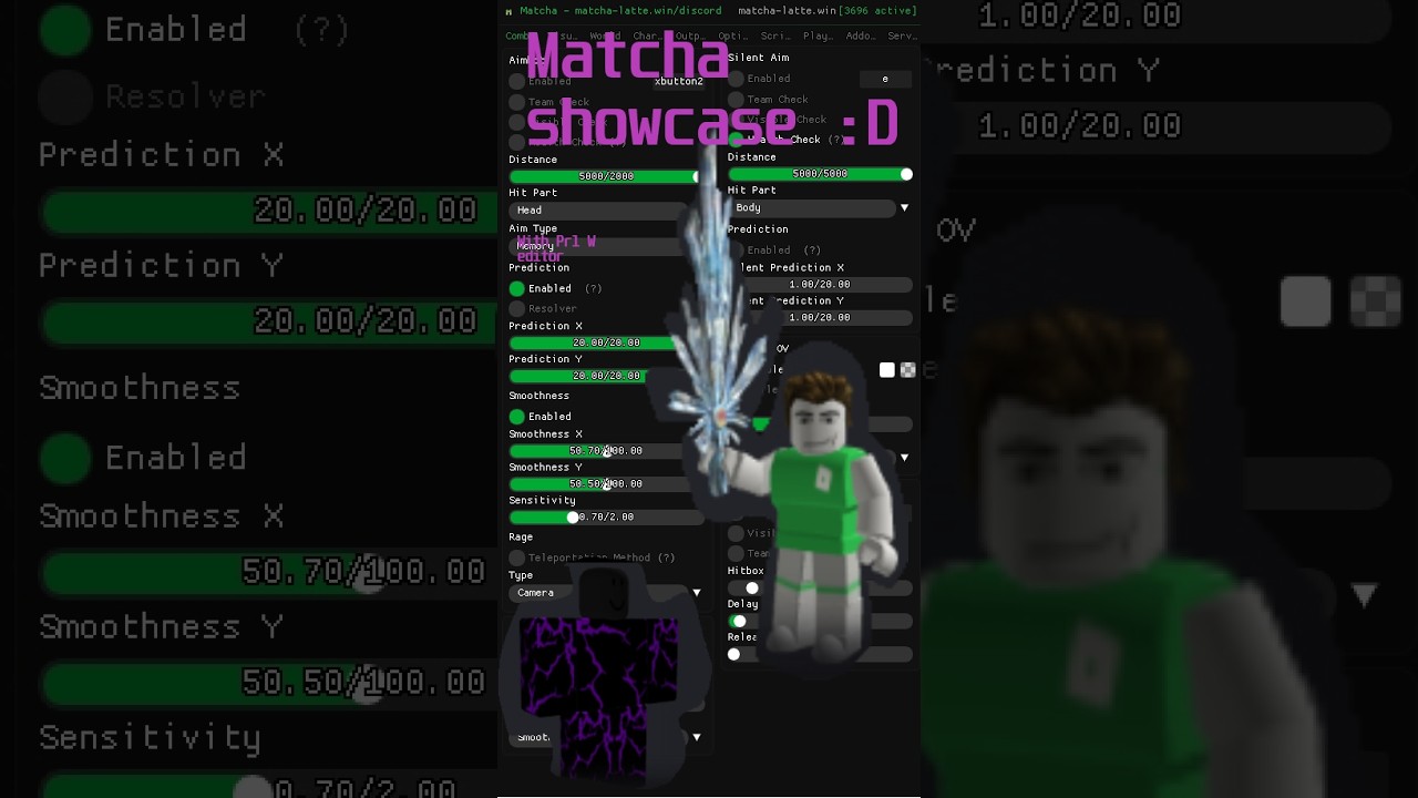 Matcha external showcase 2026 Best hack for da hood - YouTube