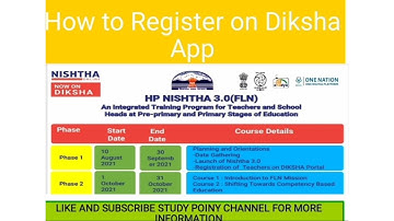 How to register on #DIKSHA app for #NISHTHA 3.0 courses
