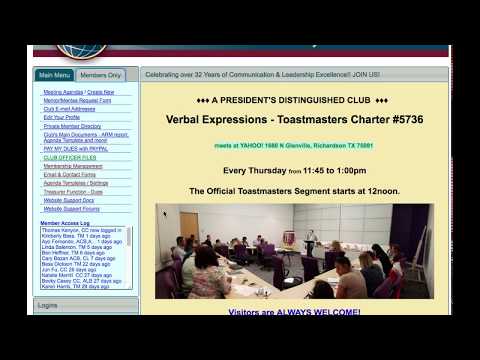 Verbal Expressions Main Website  - Login