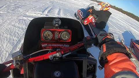POLARIS SUPER MOD 650 VS EVERY SLED ON THE LAKE!!!!!!!