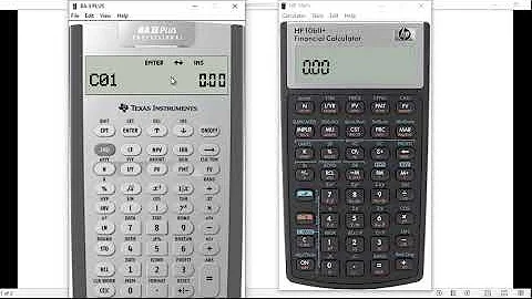 Financial Calculator Intro - TI BA II Plus vs HP 10bii+