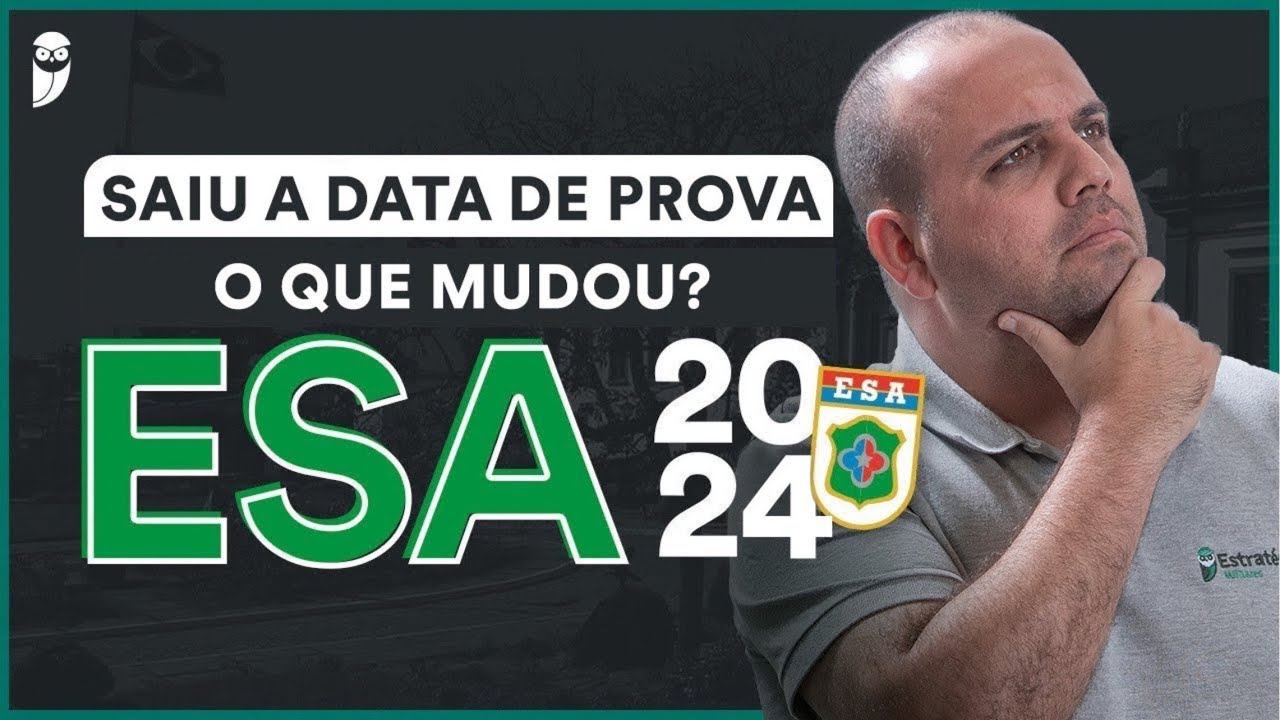 Saiu a data de prova da ESA 2024 o que mudou? YouTube