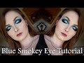 BLUE EYESHADOW TUTORIAL (CUT CREASE)