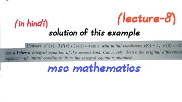 Conversation of differential equation to Integral equation and integral equation to differential eq.