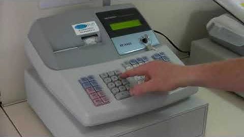 How To Use The Sharp XEA303 / XE-A303 / XEA 303 Cash Register