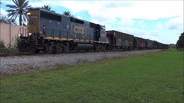 [HD] Csx O721-05 with a GP38-3 in lead and a killer horn show