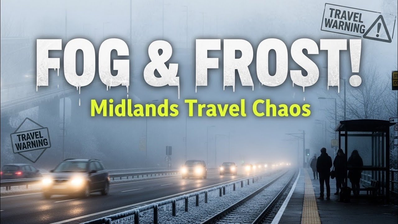 Хаос из-за тумана и мороза: жители центральной части Англии, ежедневно добирающиеся на работу в з...