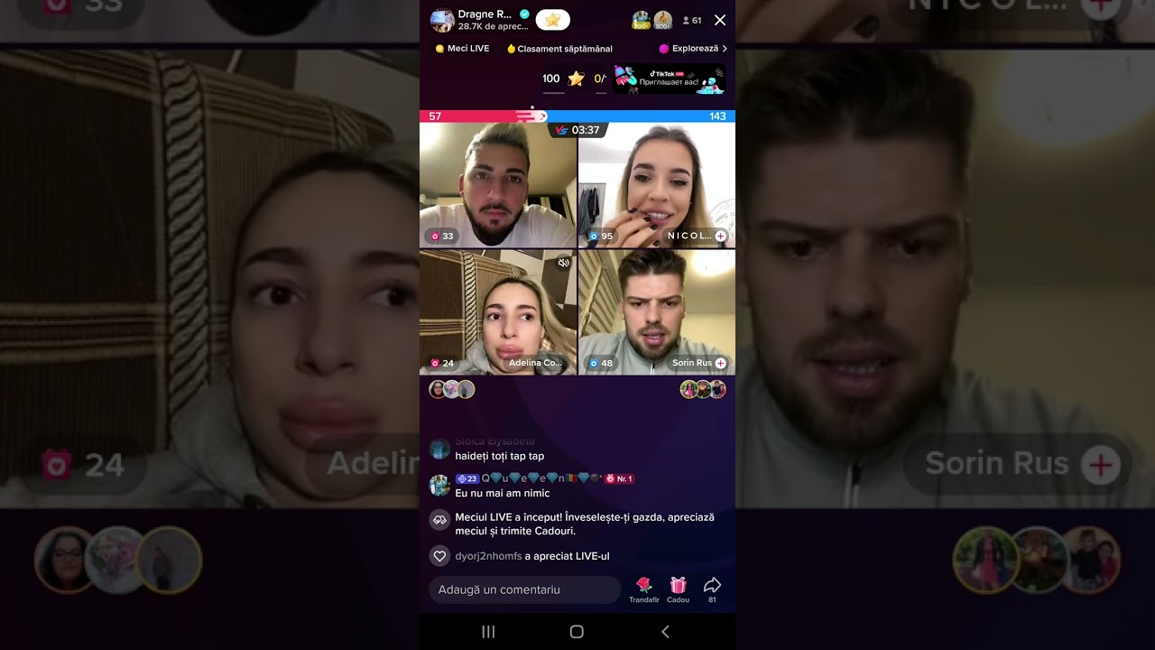 live Radu ,Sorin, Adelina si Nicoleta