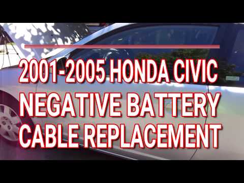 Negative Battery Cable Replacement on a Honda Civic