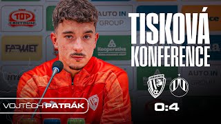 Vojtěch Patrák po porážce se Slovanem Liberec.