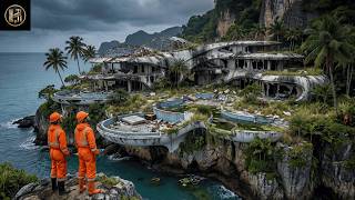 Abandoned Mega Mansion Renovation Into a Luxury Coastal Retreat with Stunning Epoxy Floors