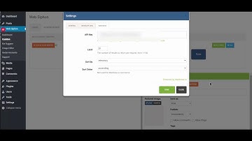 WP Web Siphon - Setup Webhose