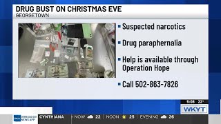 Georgetown police offer help after Christmas Eve drug bust