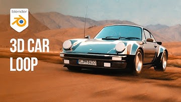 3D Car driving loop in Blender