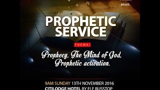 Sunday Worship Service (Discipleship School) 13th November 2016.
