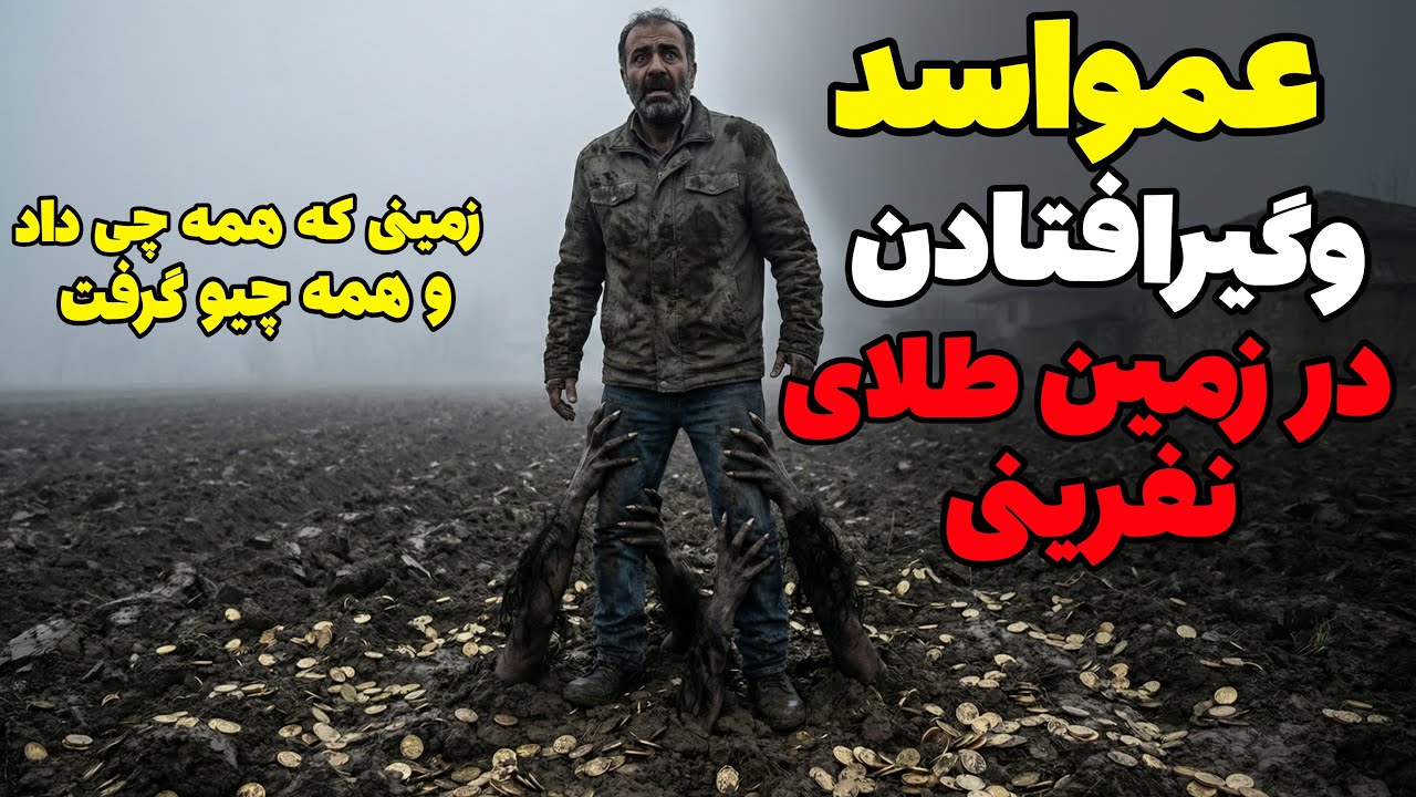 داستان ترسناک: عمواسد و گیرافتادن در زمین طلا نفرینی| زمین که همه چی داد و همه چیو گرفت