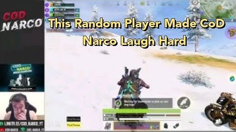 😂This Random Player Made CoD Narco Laugh Hard After Watching _Call of Duty_ Mobile #codm