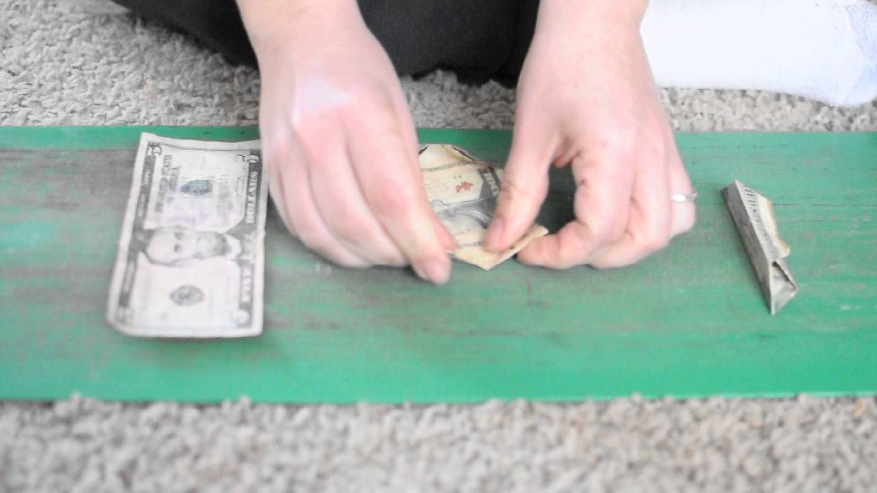 How to Fold an Origami Money Flower - YouTube