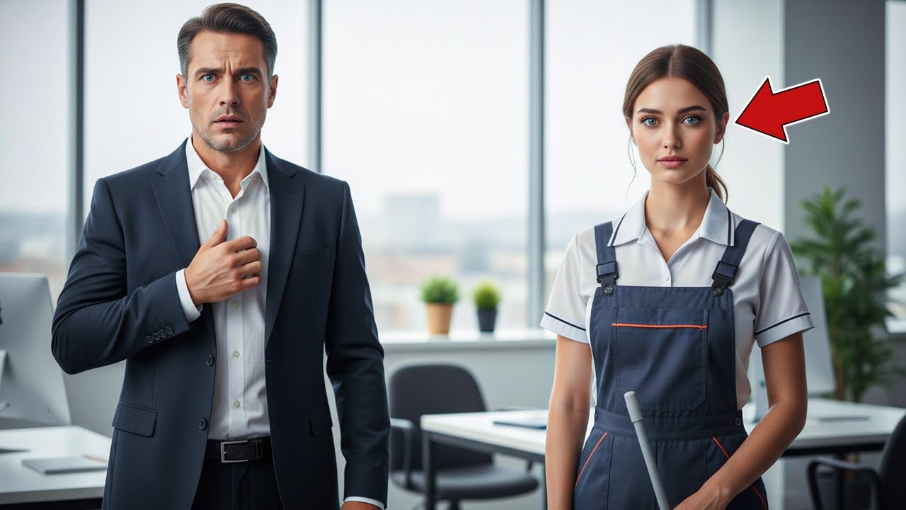 À 3h du matin, elle nettoie le hall… le milliardaire voit la photo de sa femme disparue.