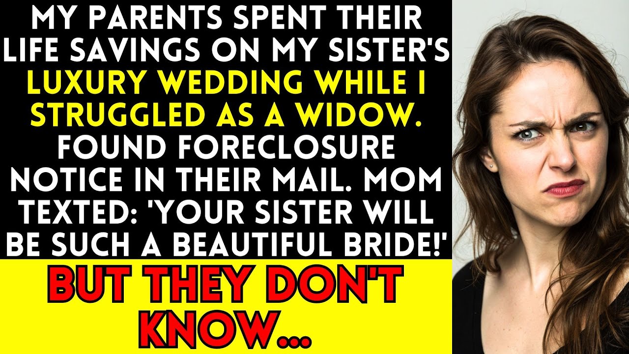 My Parents Spent Their Life Savings on My Sister's Luxury Wedding While I Struggled as a Widow