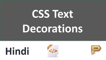 CSS Text Decoration-Hindi