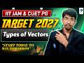 Types Of Vectors | Target 2027 | IIT JAM &amp; CUET PG | Lec-3 | IFAS