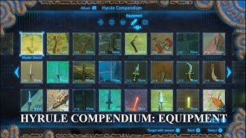 Zelda Botw: Hyrule Compendium (Normal Mode) - Equipment slideshow