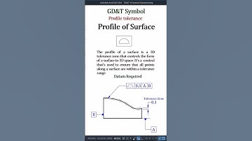 GD&T Symbol | 14_Profile of Surface | Profile tolerance | AutoCAD #autocad #drawing #cad