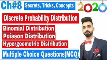 Discrete Probability Distribution Multiple Choice Question(MCQ) in 2020 | Binomial | Poisson