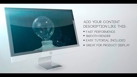 After Effects Template: Monitor Display Promo