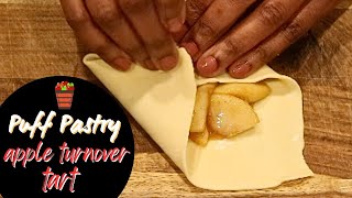Making Quick Puff Pastry Apple Turnover Tarts Recipe | ThymeWithApril