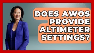 Does AWOS Provide Altimeter Settings? - Weather Watchdog