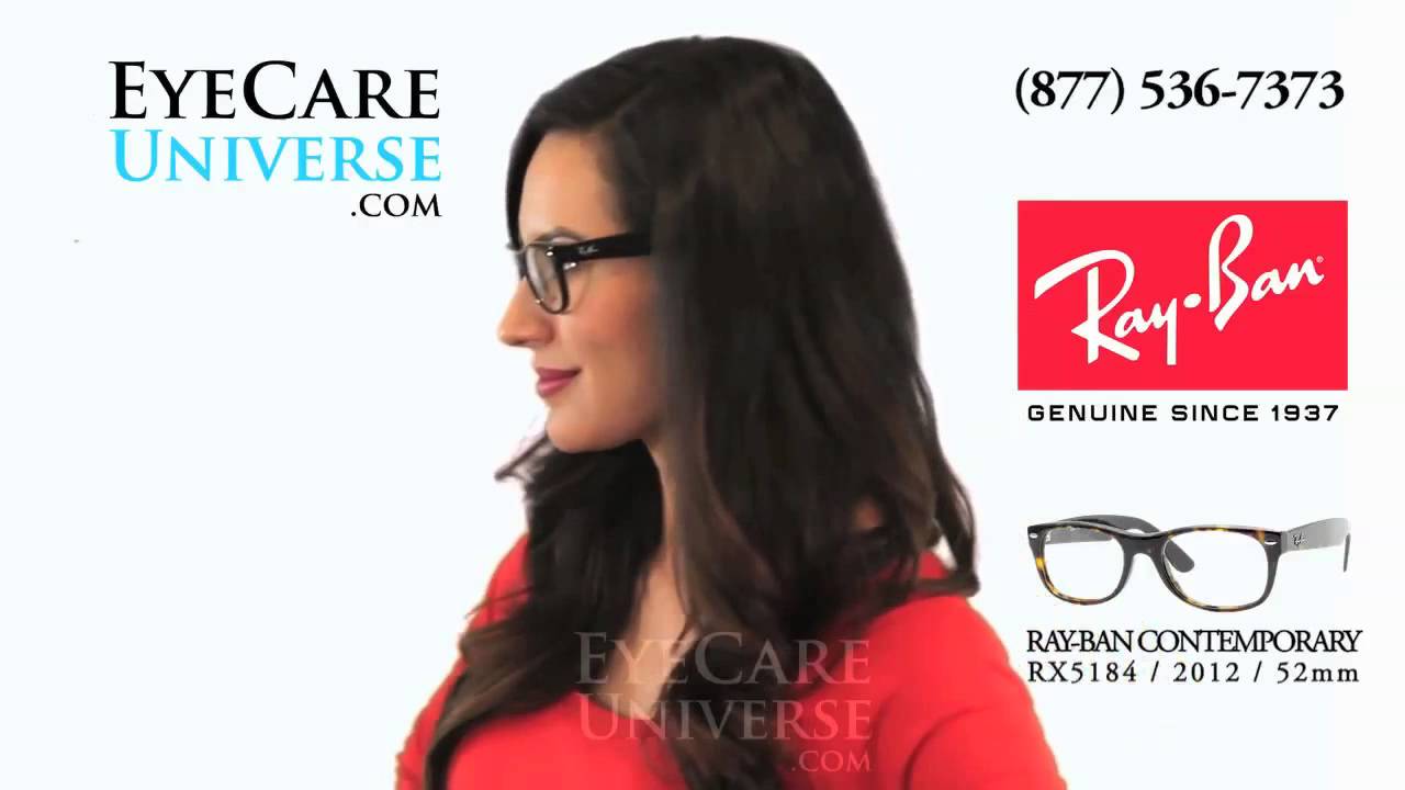 Ray Ban New Wayfarer RX5184 2012 52mm Review - YouTube