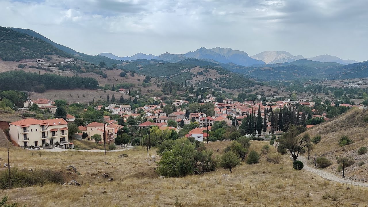 Kalavrita city walk in Peloponnese, Greece