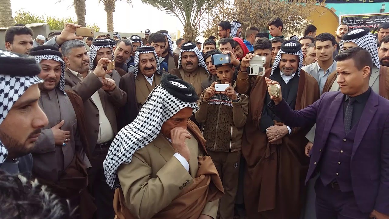 سيد عبدالباقي ال مخيف العميد العام العشيرة الساده ال بطه في اربعينيةالمرحوم سيدعدنان عميد عام الكصار