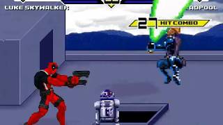 Luke Skywalker vs Deadpool MUGEN BATTLE