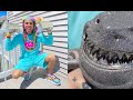 6ix9ine Shows Close Up Of His Diamond Shark Chain and $3M Watch