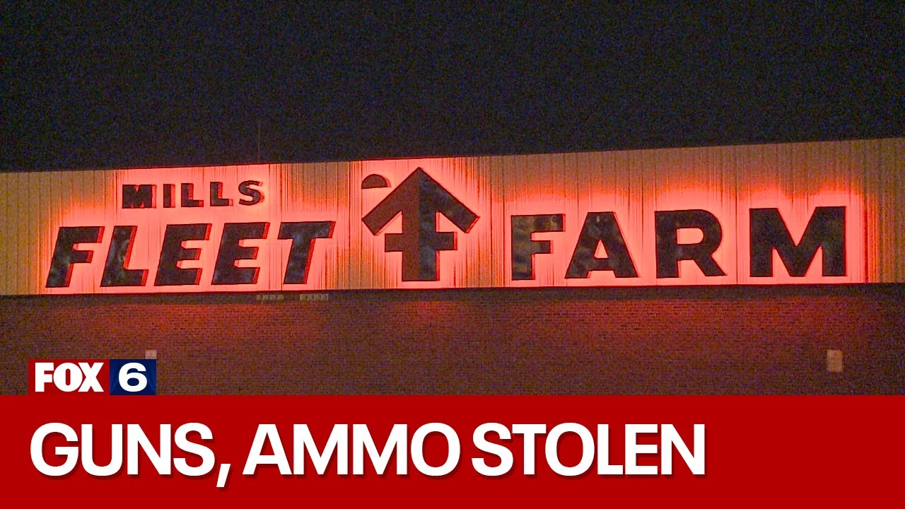 Fleet Farm theft; guns, ammo stolen FOX6 News Milwaukee YouTube