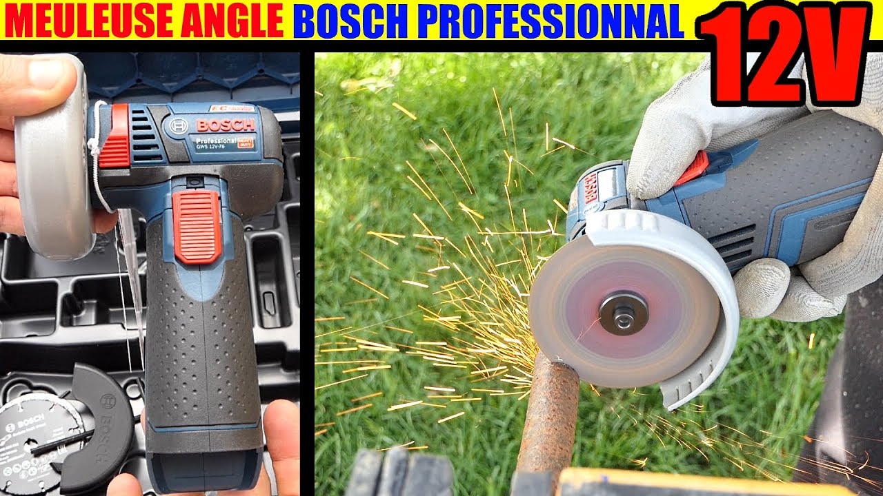 Bosch Professional 12V System meuleuse angulaire sans-fil GWS 12V-76 (3  disques à tronçonner, diamètre de disque : 76 mm, sans batterie ni  chargeur