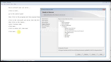 HOW TO UNISTALL SQL SERVER 2012 64 BIT