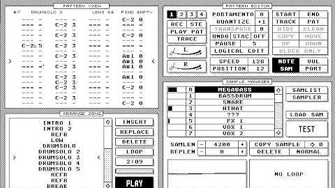 Digit Tracker - Demo Song: Technotronic - Atari ST STE TT Falcon