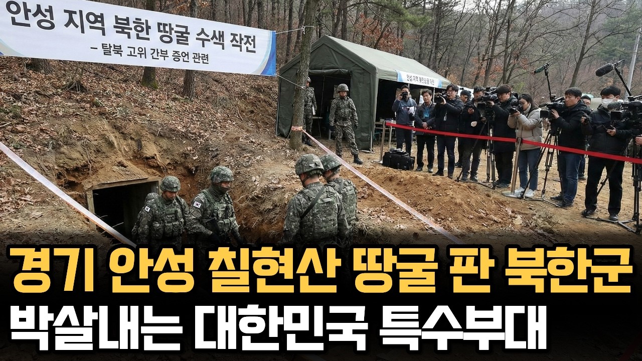 경기 안성 칠현산 남침 땅굴발견?! 북한군이 오산 미군기지와 대한민국 주요시설을 장학하기 위해 안성에 남침땅굴을 팠고, 대한민국 특수부대가 발견하여 폐쇄하는 이야기