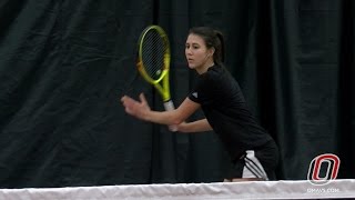 Women's Tennis Highlights: Omaha vs. College of Saint Mary screenshot 1