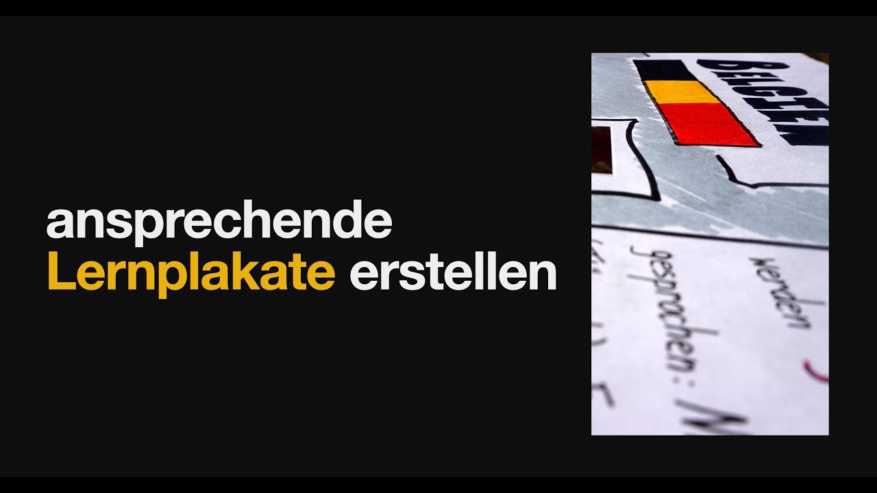 Lernplakate erstellen - YouTube