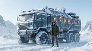Snowstorm Van Life | Trapped Inside a Futuristic Fortress Camper
