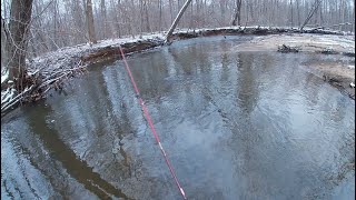 Spin Fishing for TROPHY PA BROWN TROUT In The Winter(2020) #mepps #trout #fishing