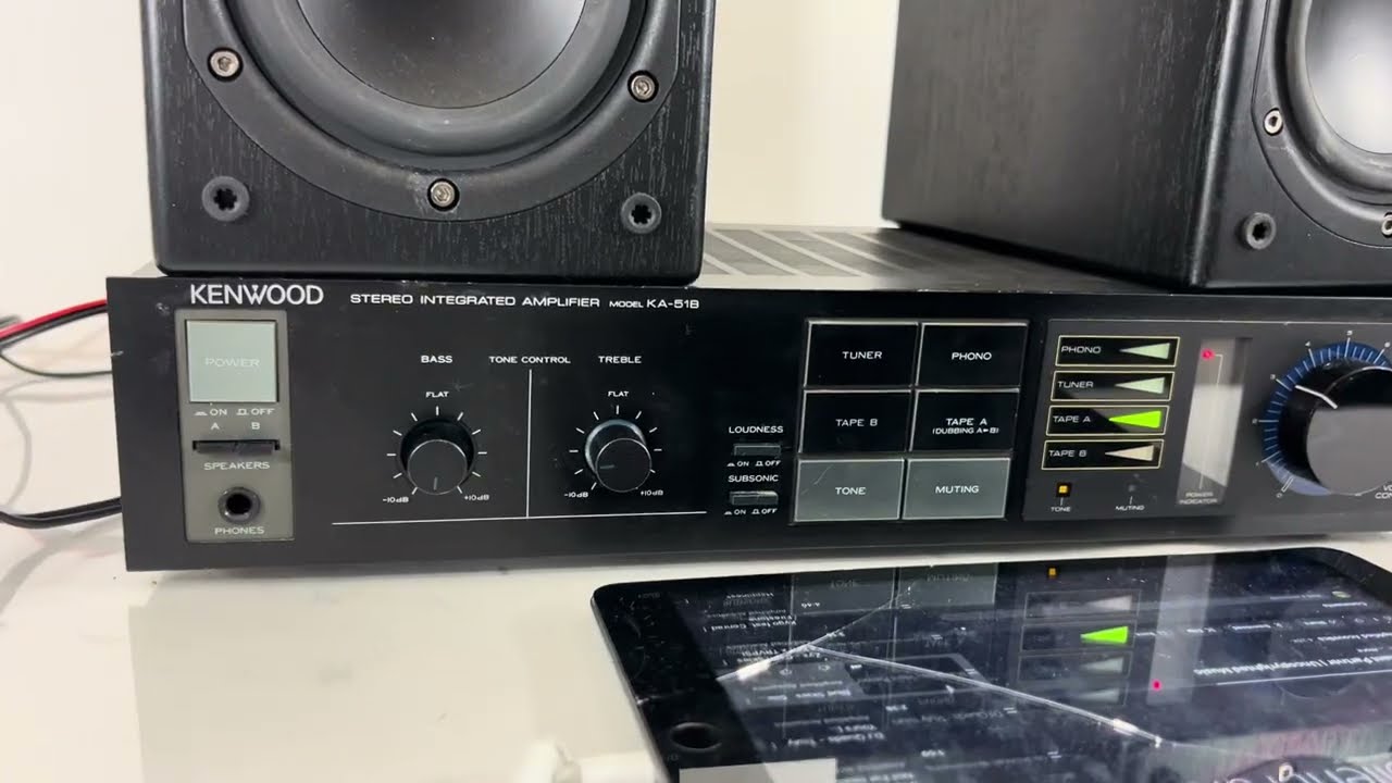 Kenwood Stereo Integrated Amplifier MODEL KA-51B AC 120V 60Hz 165W