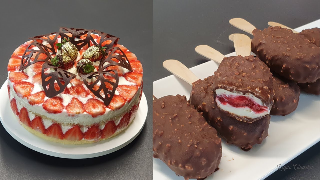 Все будут без ума от этих двух рецептов - Клубничный торт | Действительно вкусно😋