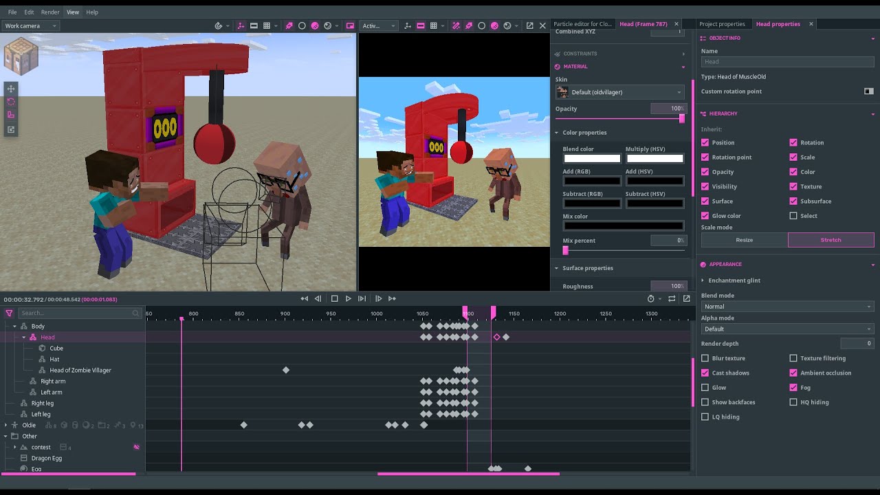 Making Minecraft animations in Mine Imator #minecraftanimation # ...