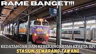 STASIUN SEMARANG TAWANG - Kedatangan dan Keberangkatan Kereta Api di Stasiun Semarang Tawang